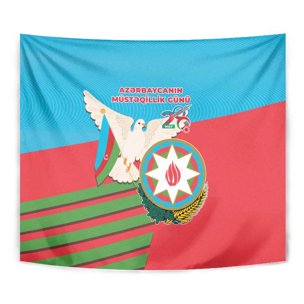 Azerbaijan Independence Day Tapestry Mustəqillik Gunu