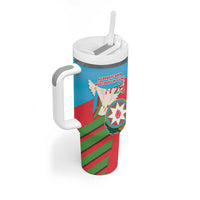 Azerbaijan Independence Day Tumbler With Handle Mustəqillik Gunu