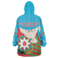 Azerbaijan Independence Day Wearable Blanket Hoodie Mustəqillik Gunu