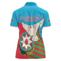 Azerbaijan Independence Day Women Polo Shirt Mustəqillik Gunu