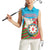 Azerbaijan Independence Day Women Sleeveless Polo Shirt Mustəqillik Gunu
