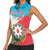 Azerbaijan Independence Day Women Sleeveless Polo Shirt Mustəqillik Gunu
