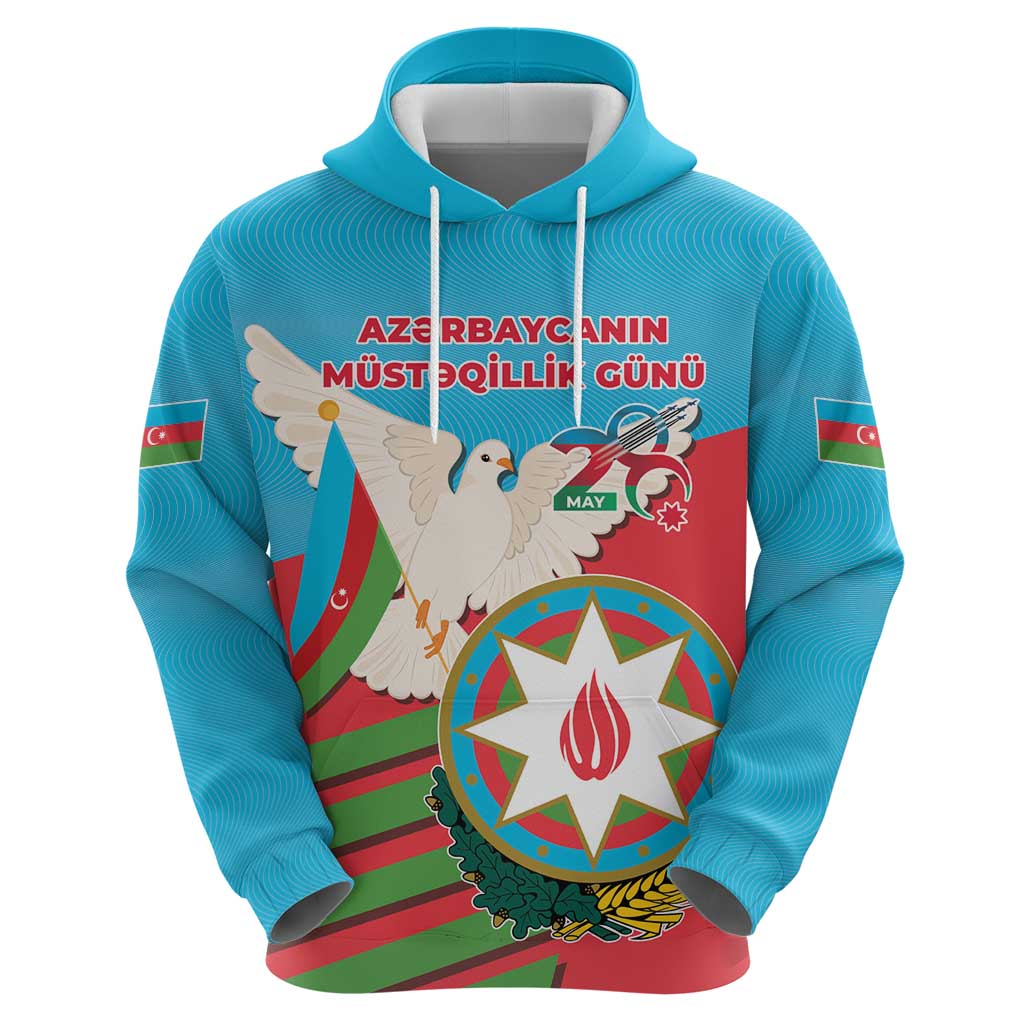 Azerbaijan Independence Day Zip Hoodie Mustəqillik Gunu