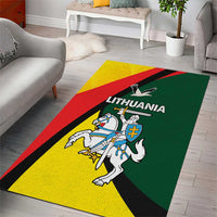 Lithuania Coat of Arms Area Rug Vytis and Gandras