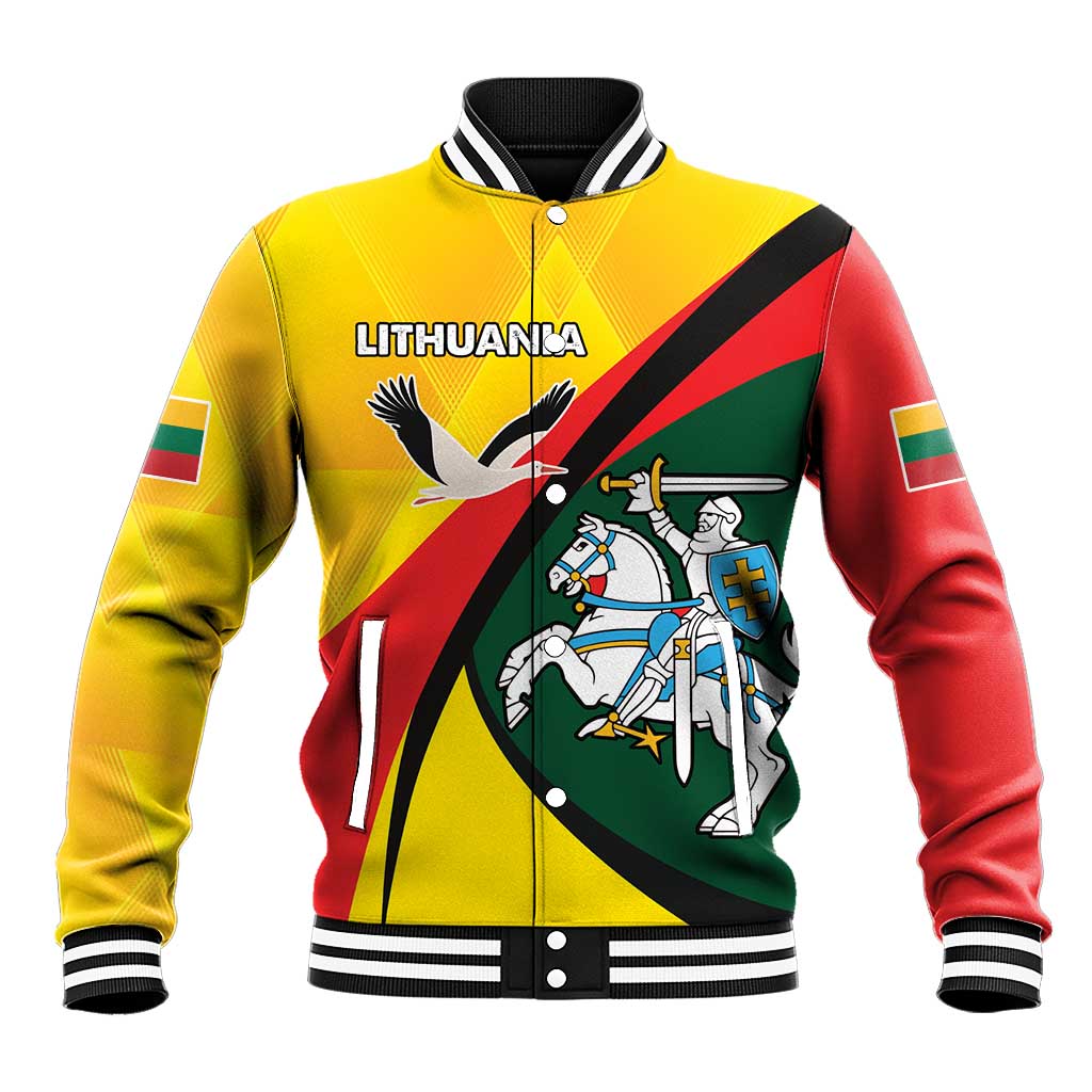 Lithuania Coat of Arms Baseball Jacket Vytis and Gandras