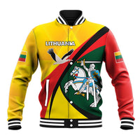 Lithuania Coat of Arms Baseball Jacket Vytis and Gandras