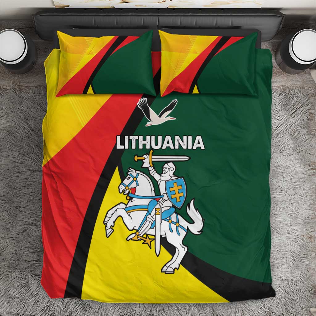 Lithuania Coat of Arms Bedding Set Vytis and Gandras