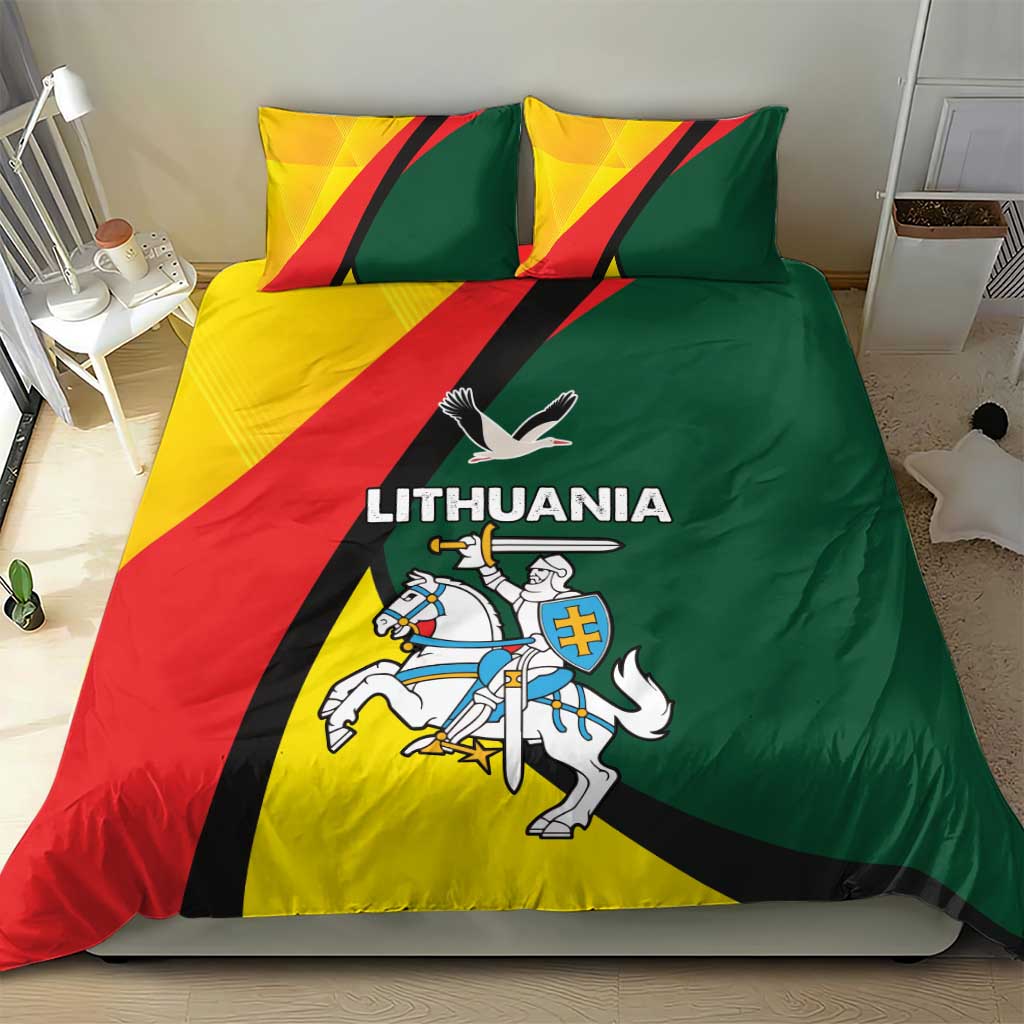 Lithuania Coat of Arms Bedding Set Vytis and Gandras