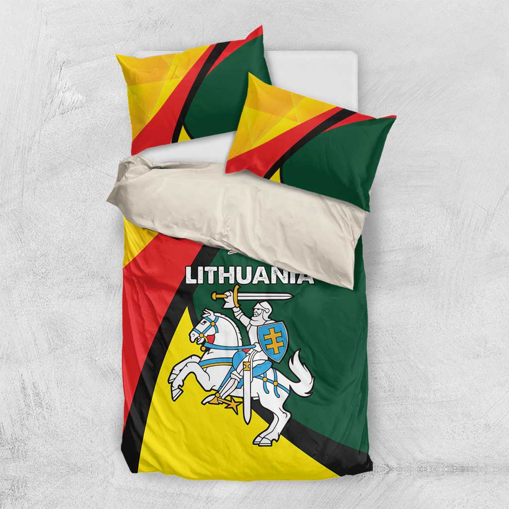 Lithuania Coat of Arms Bedding Set Vytis and Gandras
