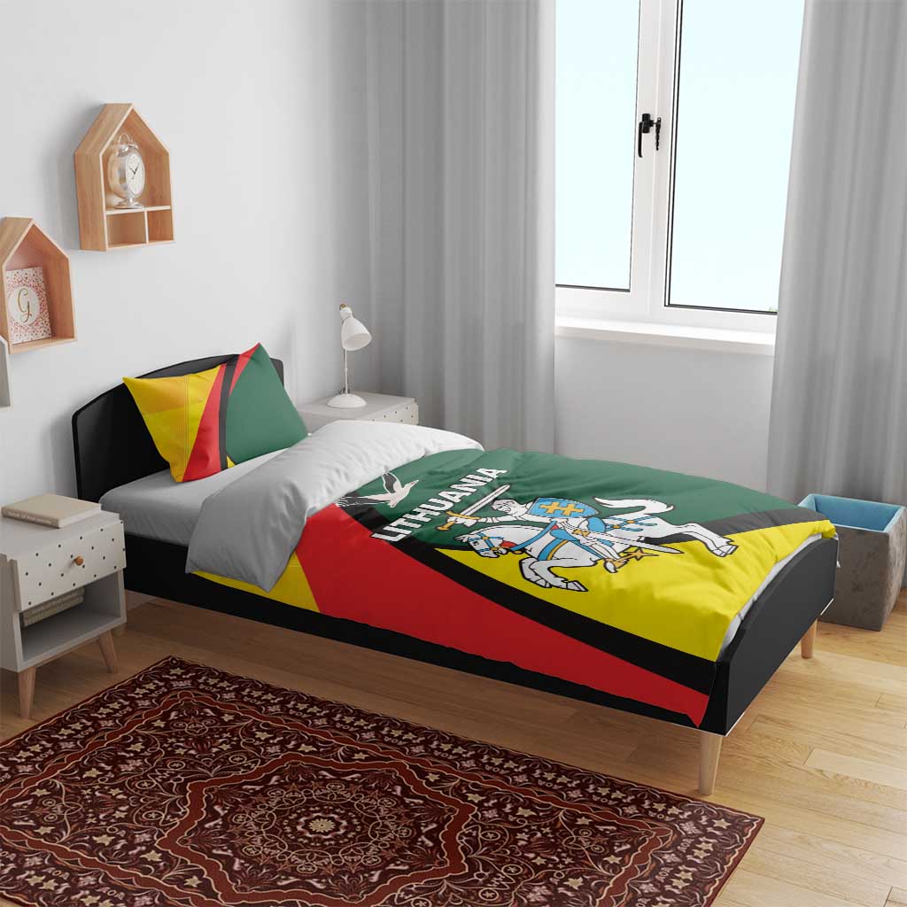 Lithuania Coat of Arms Bedding Set Vytis and Gandras