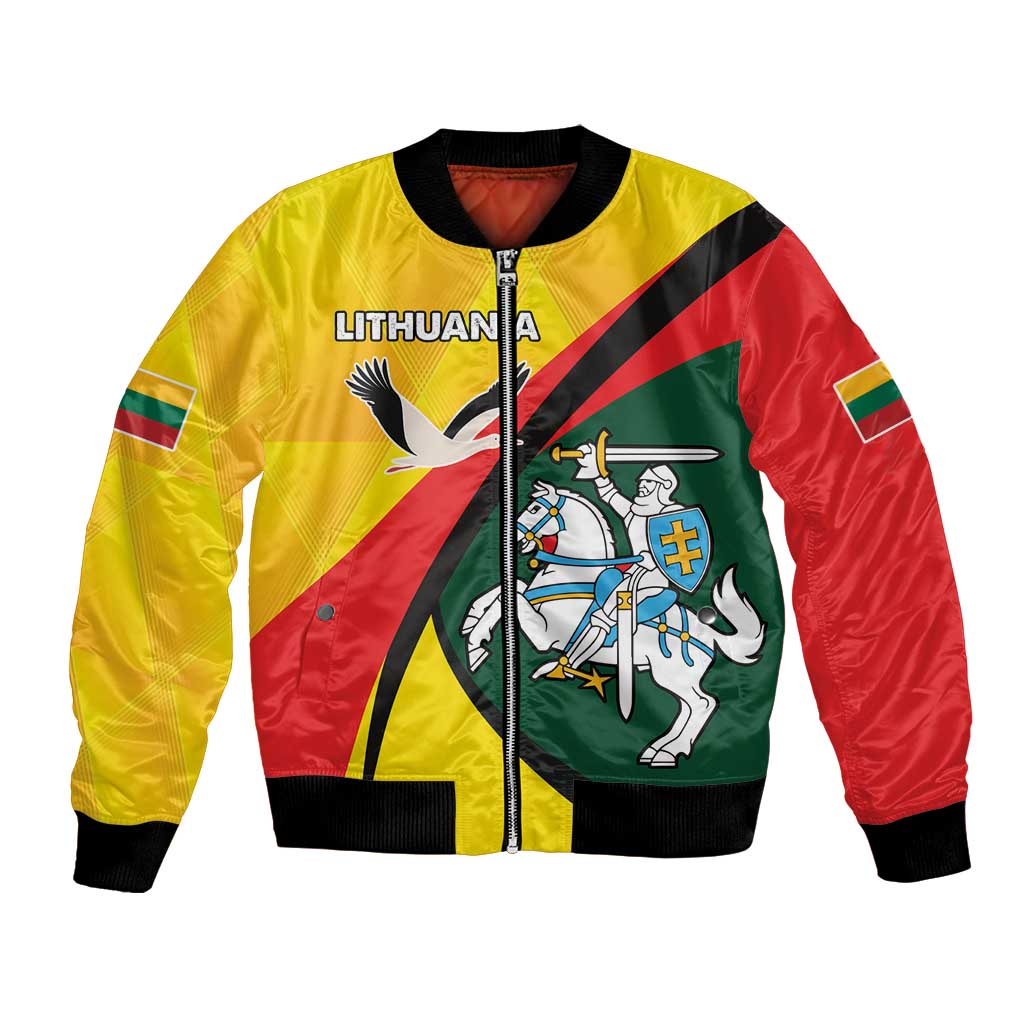 Lithuania Coat of Arms Bomber Jacket Vytis and Gandras