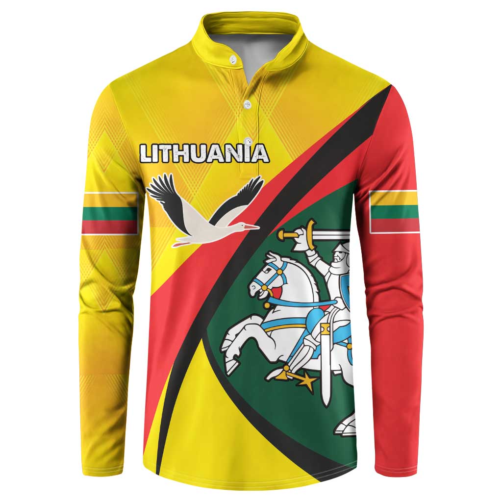 Lithuania Coat of Arms Button Sweatshirt Vytis and Gandras