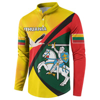 Lithuania Coat of Arms Button Sweatshirt Vytis and Gandras