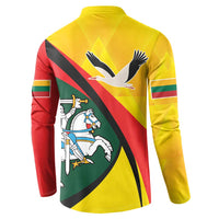 Lithuania Coat of Arms Button Sweatshirt Vytis and Gandras