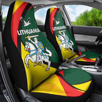 Lithuania Coat of Arms Car Seat Cover Vytis and Gandras