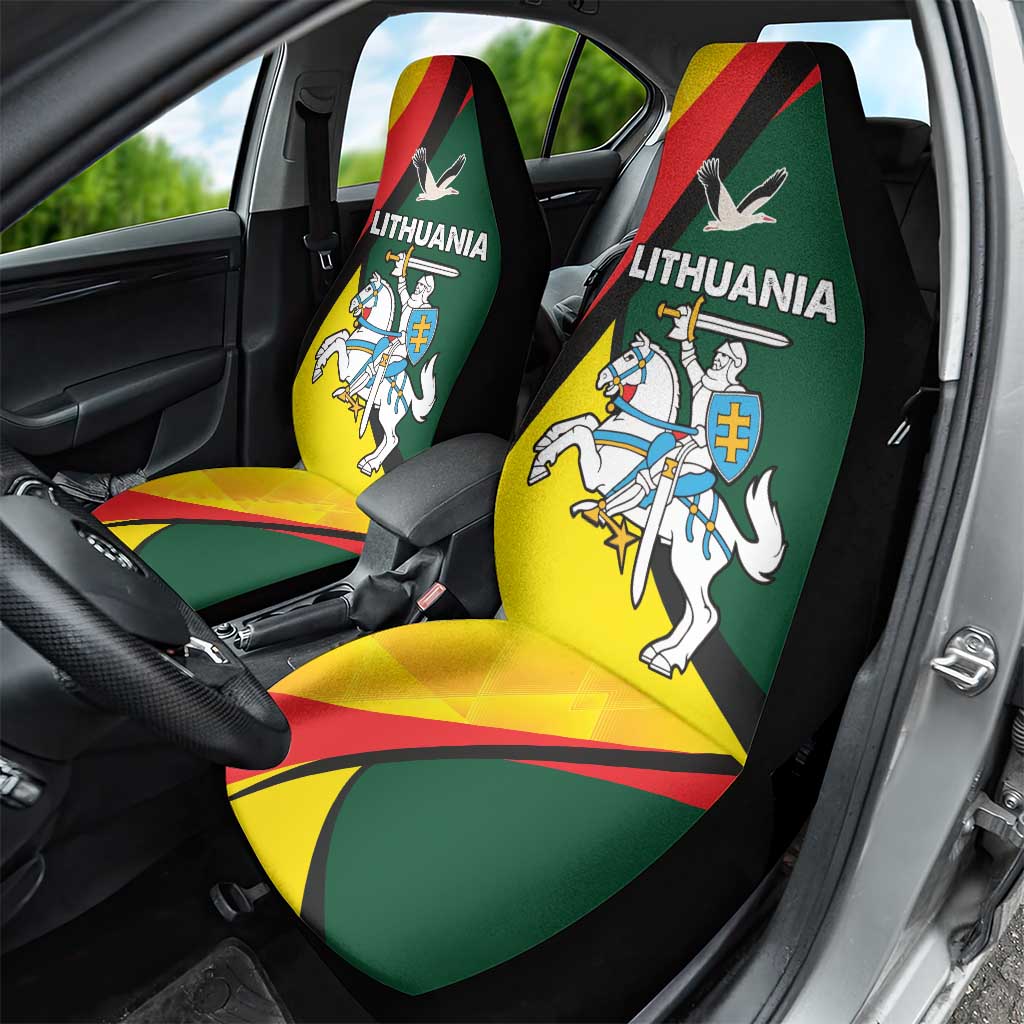 Lithuania Coat of Arms Car Seat Cover Vytis and Gandras