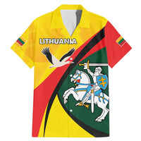 Lithuania Coat of Arms Family Matching Mermaid Dress and Hawaiian Shirt Vytis and Gandras