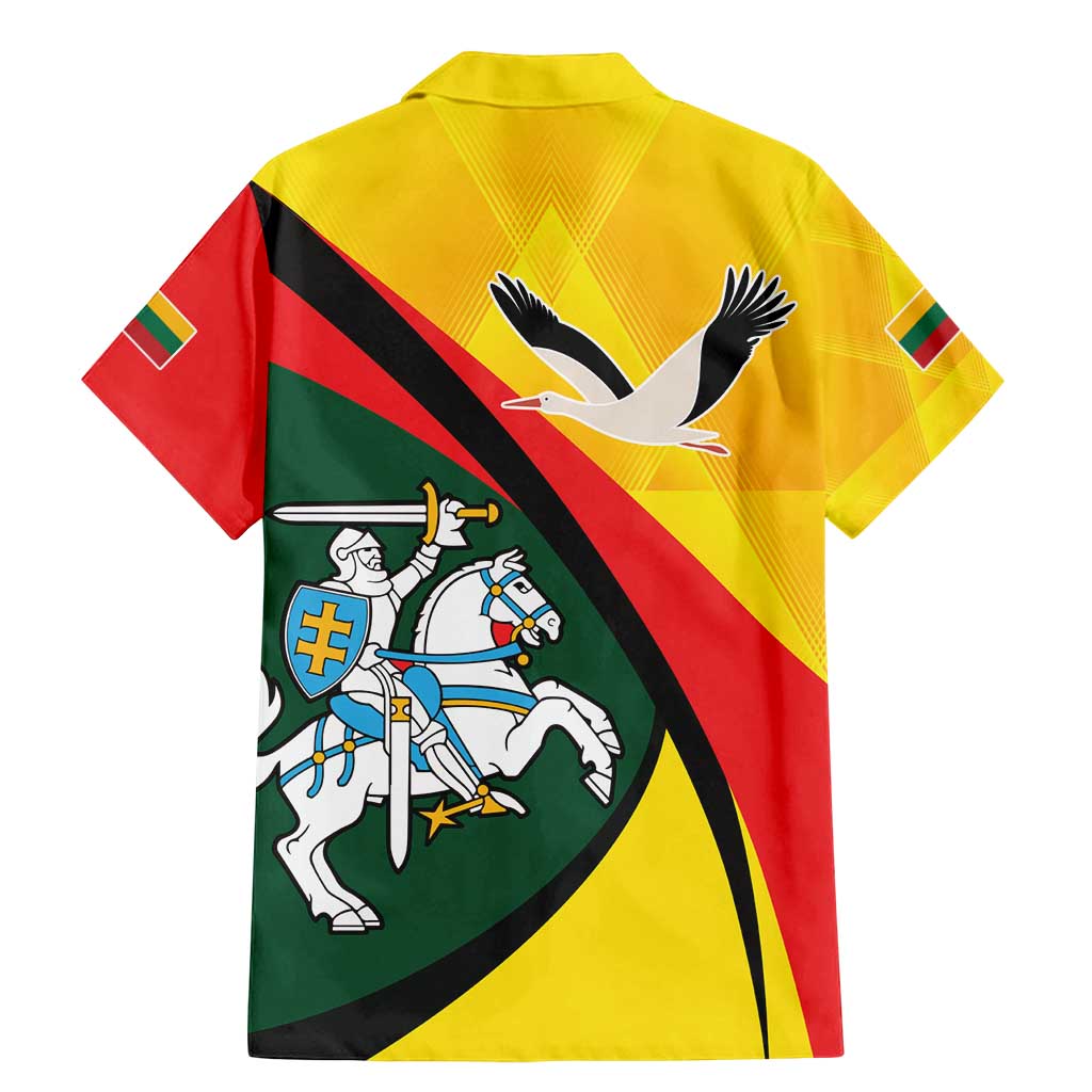 Lithuania Coat of Arms Family Matching Mermaid Dress and Hawaiian Shirt Vytis and Gandras