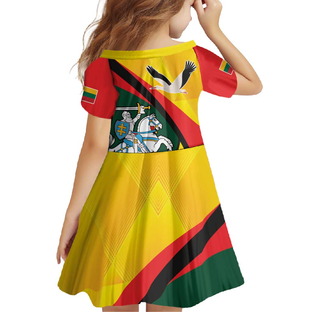 Lithuania Coat of Arms Family Matching Off Shoulder Maxi Dress and Hawaiian Shirt Vytis and Gandras