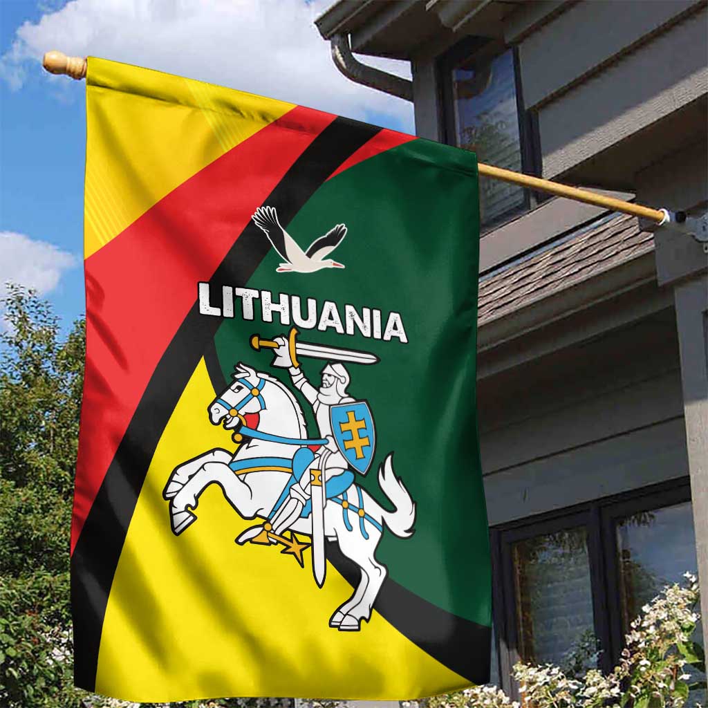 Lithuania Coat of Arms Garden Flag Vytis and Gandras