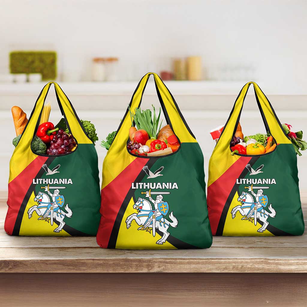 Lithuania Coat of Arms Grocery Bag Vytis and Gandras