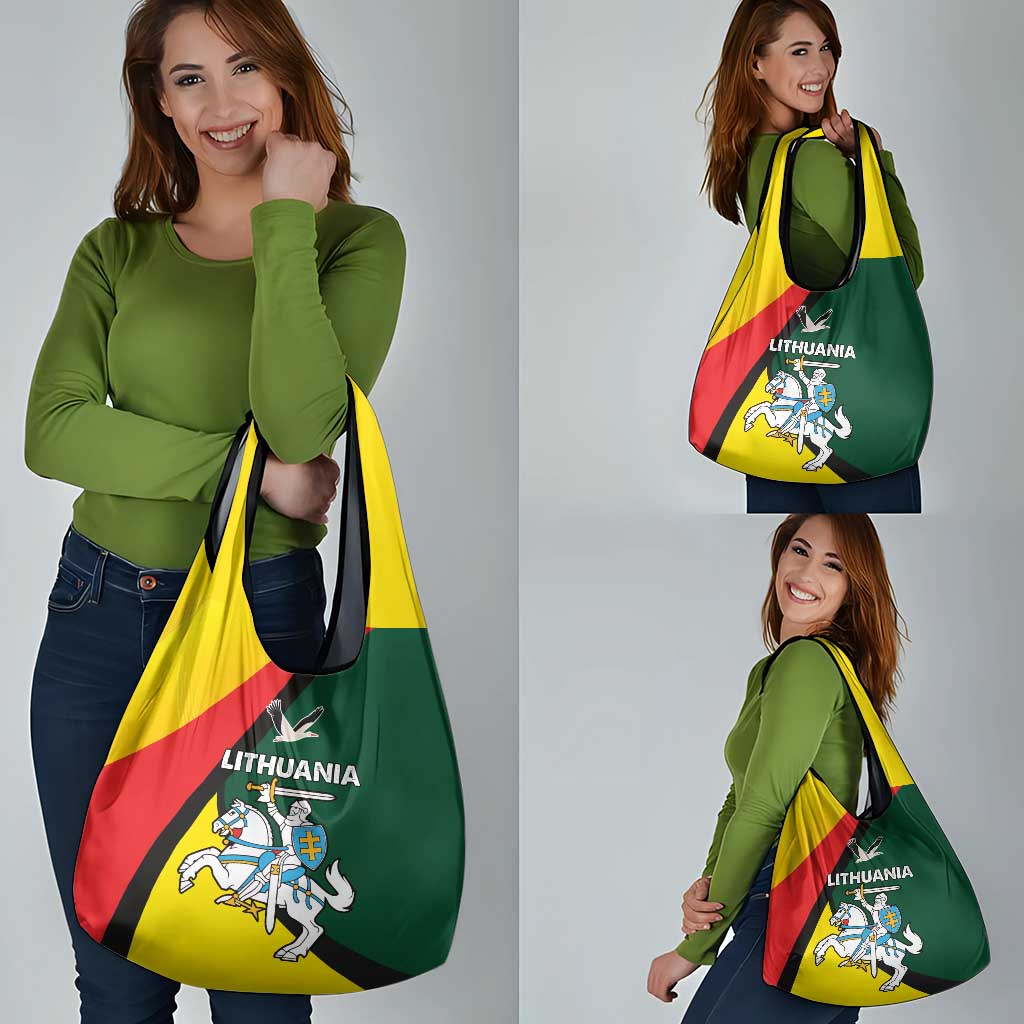 Lithuania Coat of Arms Grocery Bag Vytis and Gandras