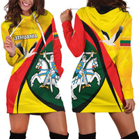 Lithuania Coat of Arms Hoodie Dress Vytis and Gandras