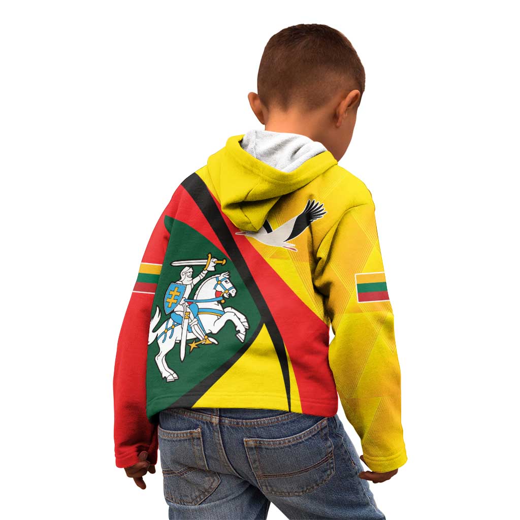 Lithuania Coat of Arms Kid Hoodie Vytis and Gandras