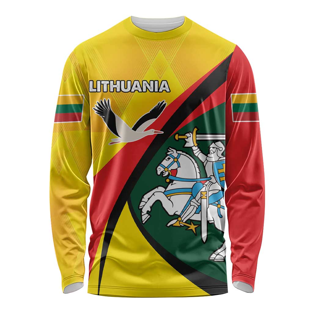 Lithuania Coat of Arms Long Sleeve Shirt Vytis and Gandras