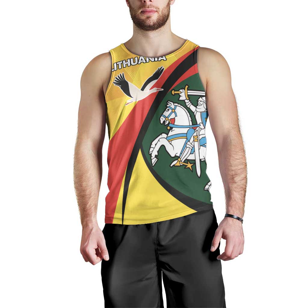 Lithuania Coat of Arms Men Tank Top Vytis and Gandras