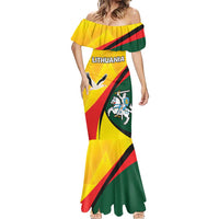 Lithuania Coat of Arms Mermaid Dress Vytis and Gandras