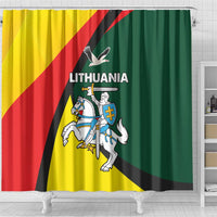 Lithuania Coat of Arms Shower Curtain Vytis and Gandras LT17 - Wonder Print Shop