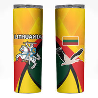 Lithuania Coat of Arms Skinny Tumbler Vytis and Gandras LT17 - Wonder Print Shop