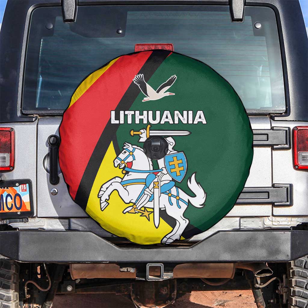 Lithuania Coat of Arms Spare Tire Cover Vytis and Gandras LT17 - Wonder Print Shop