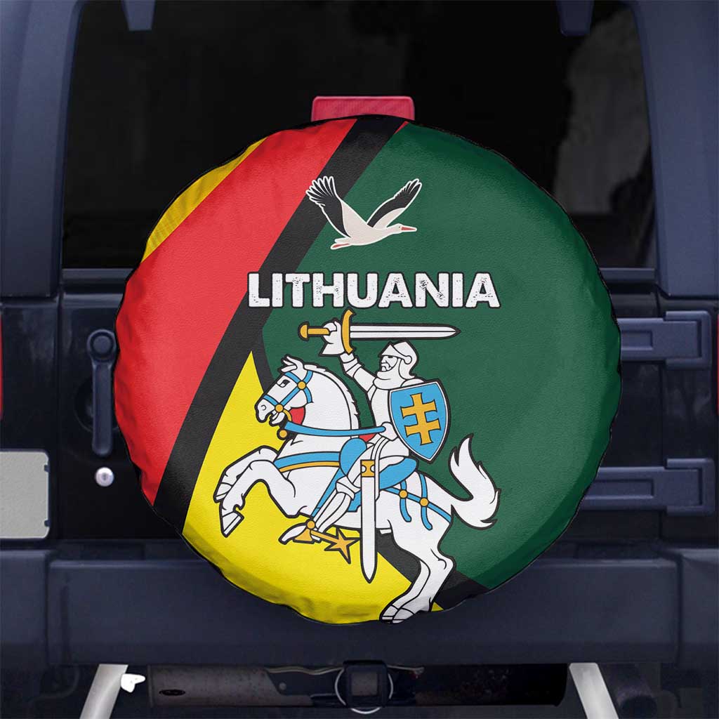 Lithuania Coat of Arms Spare Tire Cover Vytis and Gandras LT17 - Wonder Print Shop