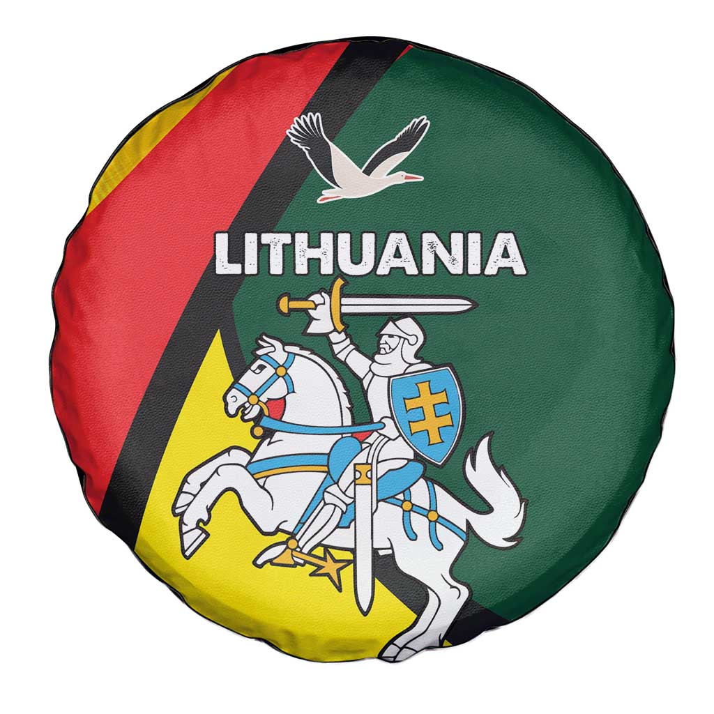 Lithuania Coat of Arms Spare Tire Cover Vytis and Gandras LT17 - Wonder Print Shop