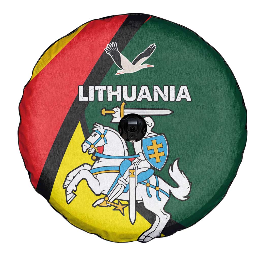 Lithuania Coat of Arms Spare Tire Cover Vytis and Gandras LT17 - Wonder Print Shop