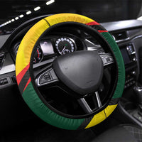 Lithuania Coat of Arms Steering Wheel Cover Vytis and Gandras LT17 - Wonder Print Shop