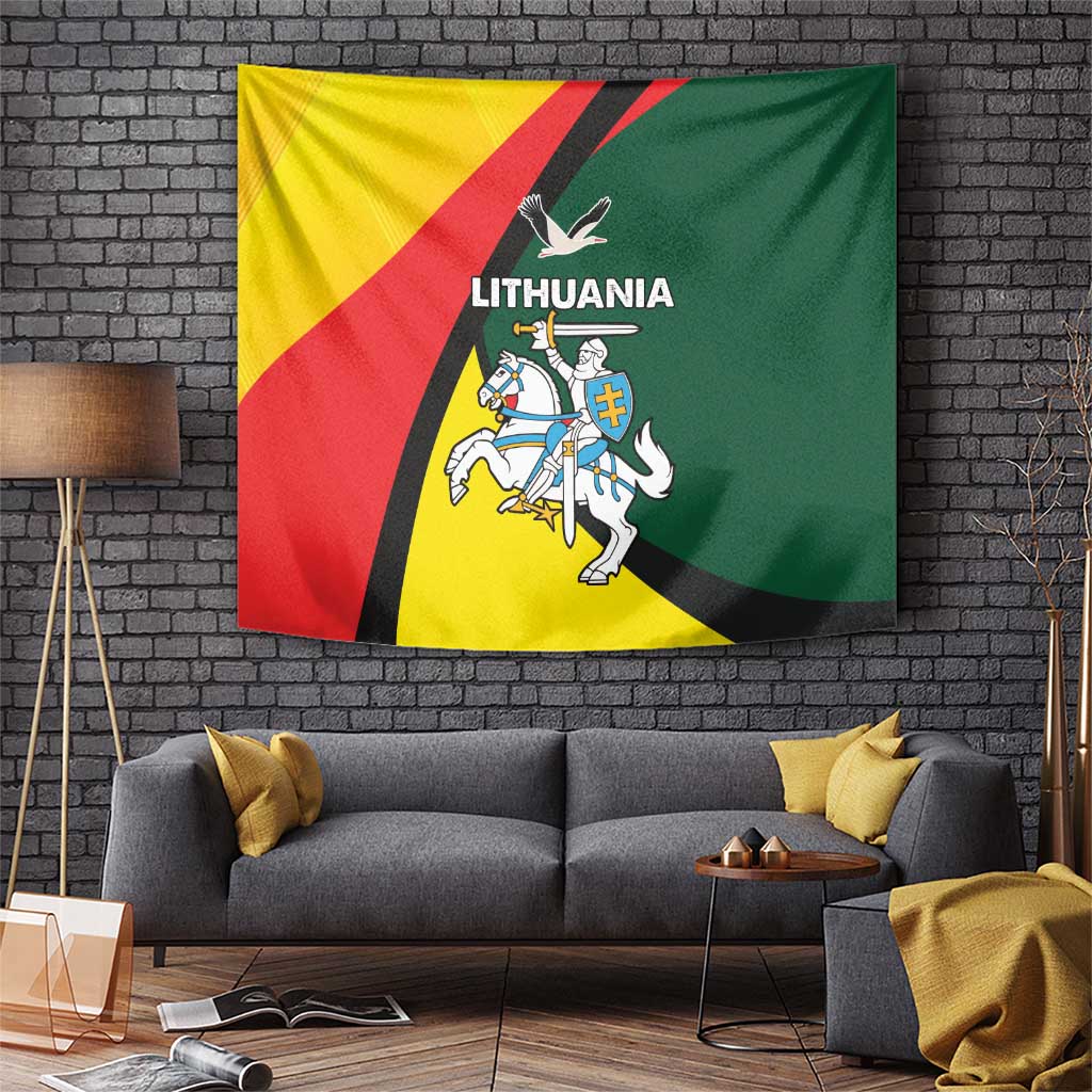 Lithuania Coat of Arms Tapestry Vytis and Gandras LT17 - Wonder Print Shop
