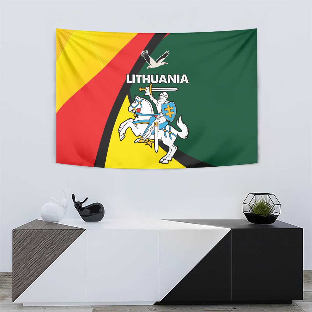 Lithuania Coat of Arms Tapestry Vytis and Gandras LT17 - Wonder Print Shop