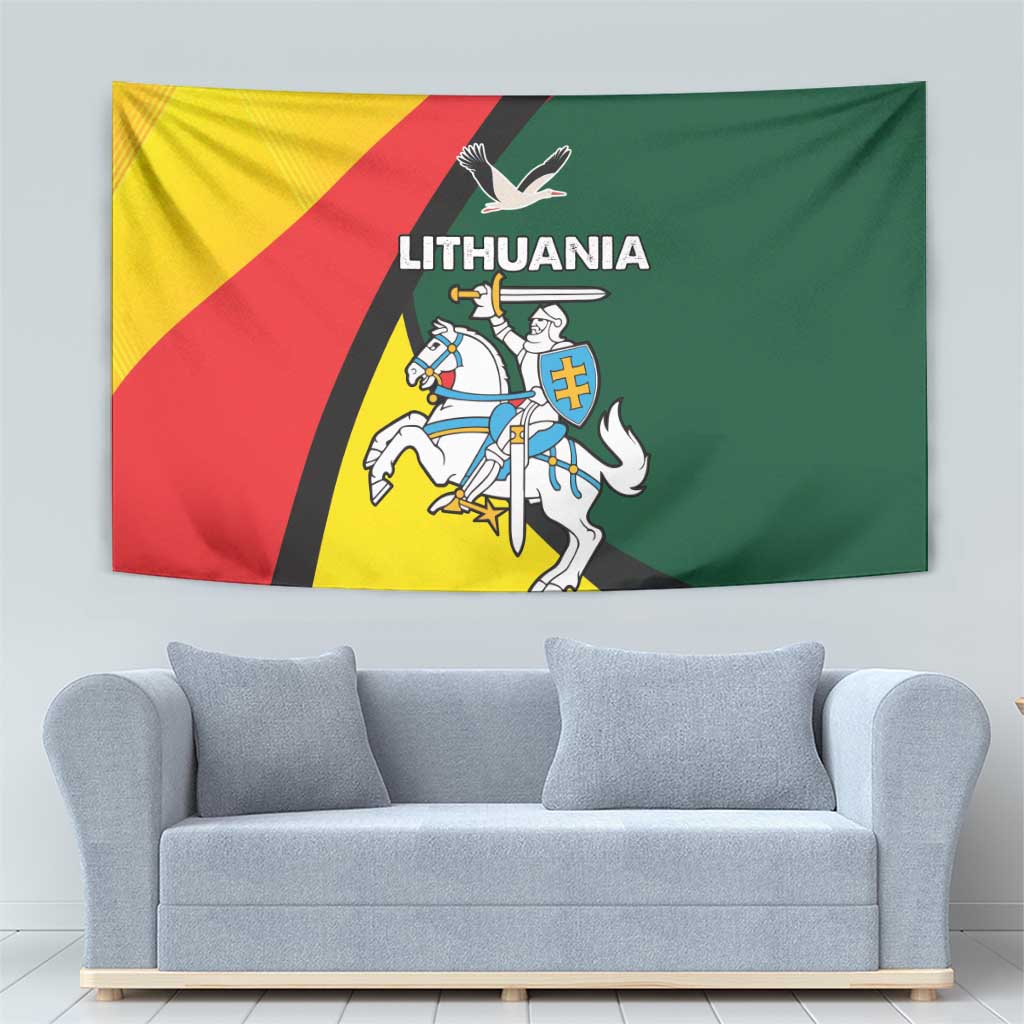 Lithuania Coat of Arms Tapestry Vytis and Gandras LT17 - Wonder Print Shop