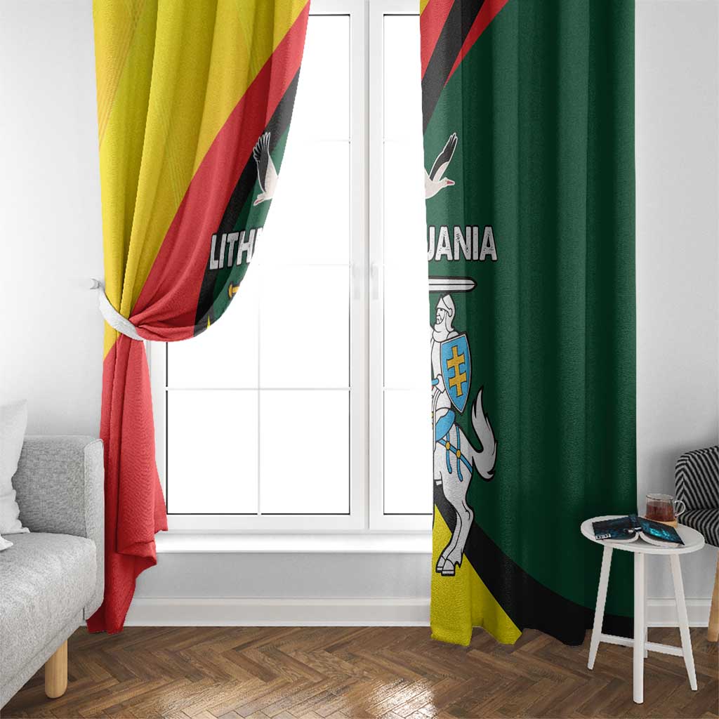 Lithuania Coat of Arms Window Curtain Vytis and Gandras LT17 - Wonder Print Shop