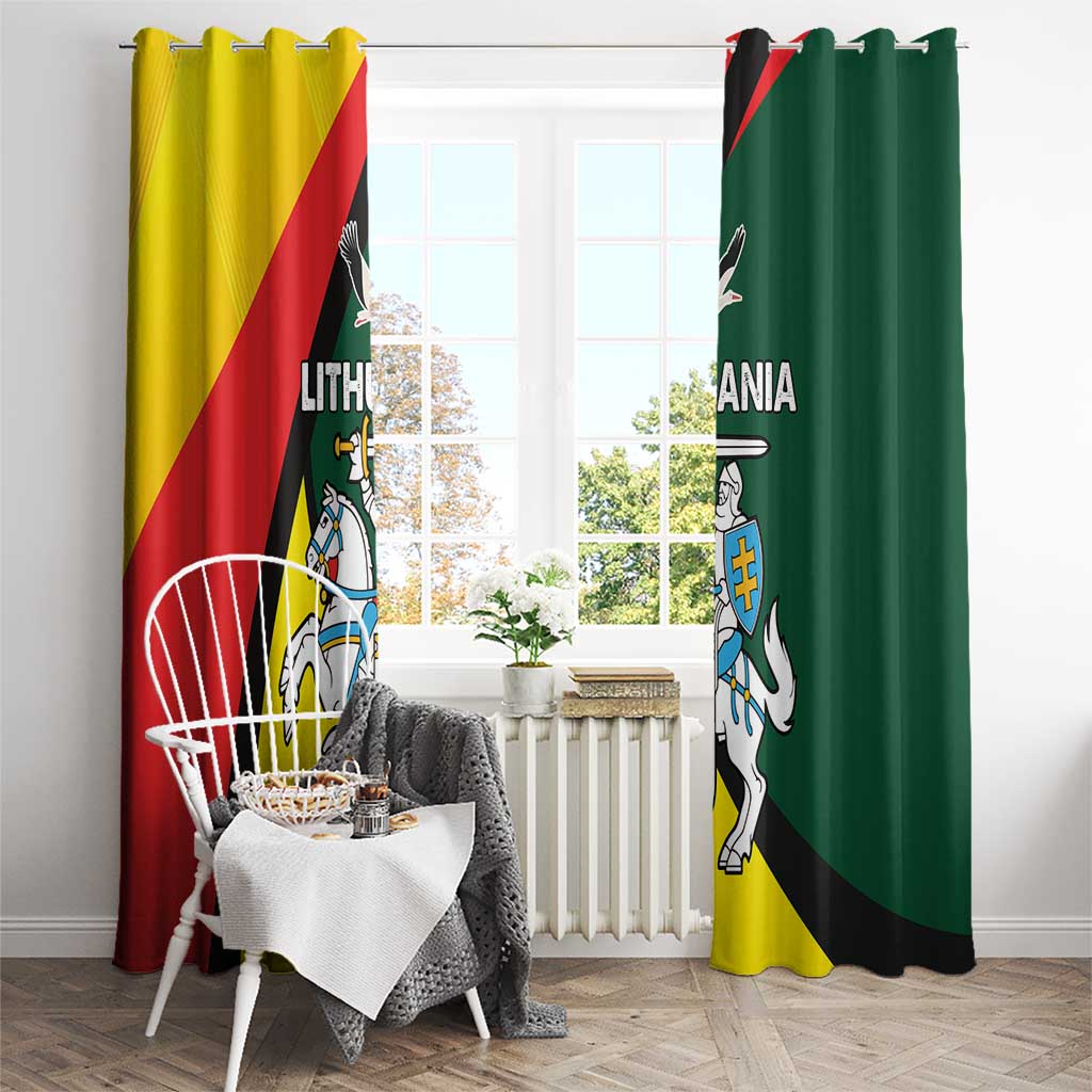 Lithuania Coat of Arms Window Curtain Vytis and Gandras LT17 - Wonder Print Shop