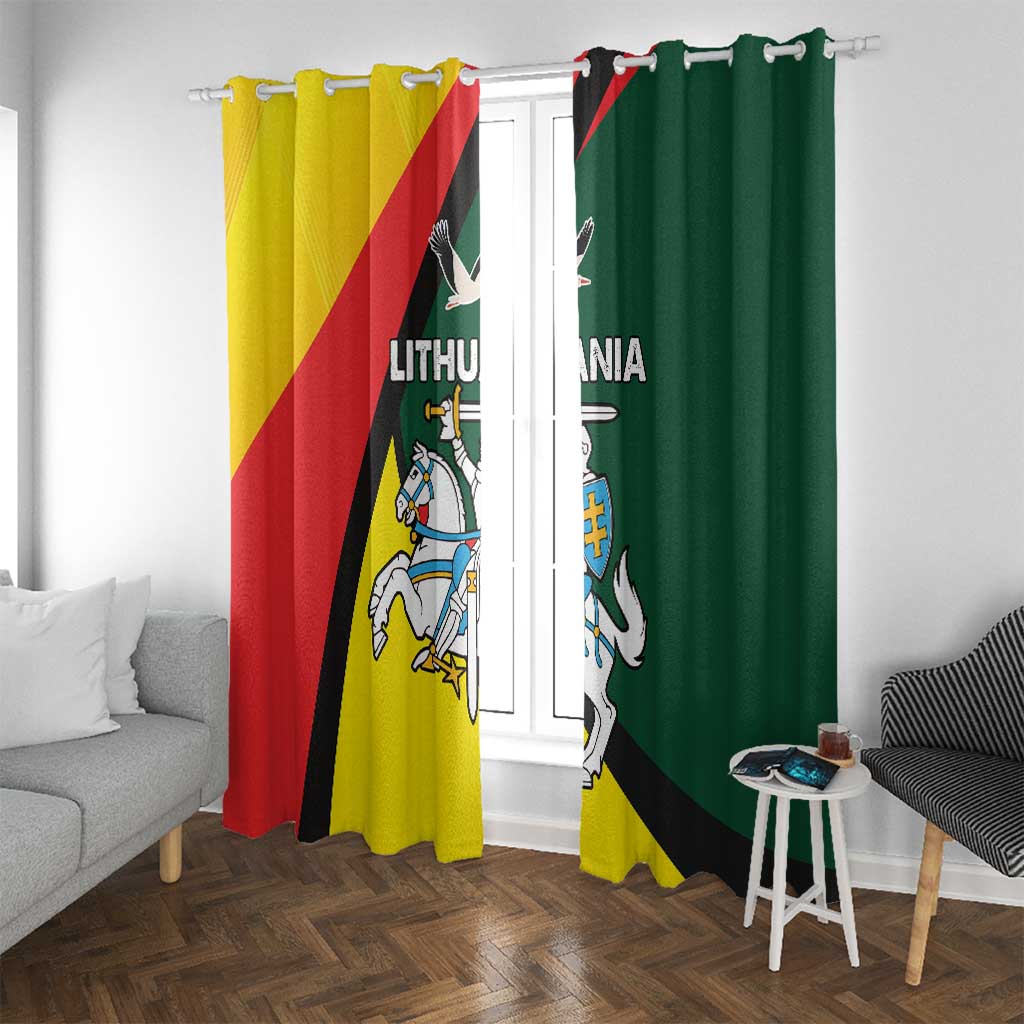 Lithuania Coat of Arms Window Curtain Vytis and Gandras LT17 - Wonder Print Shop