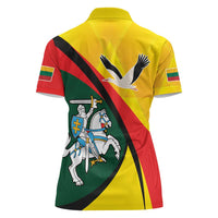 Lithuania Coat of Arms Women Polo Shirt Vytis and Gandras LT17 - Wonder Print Shop