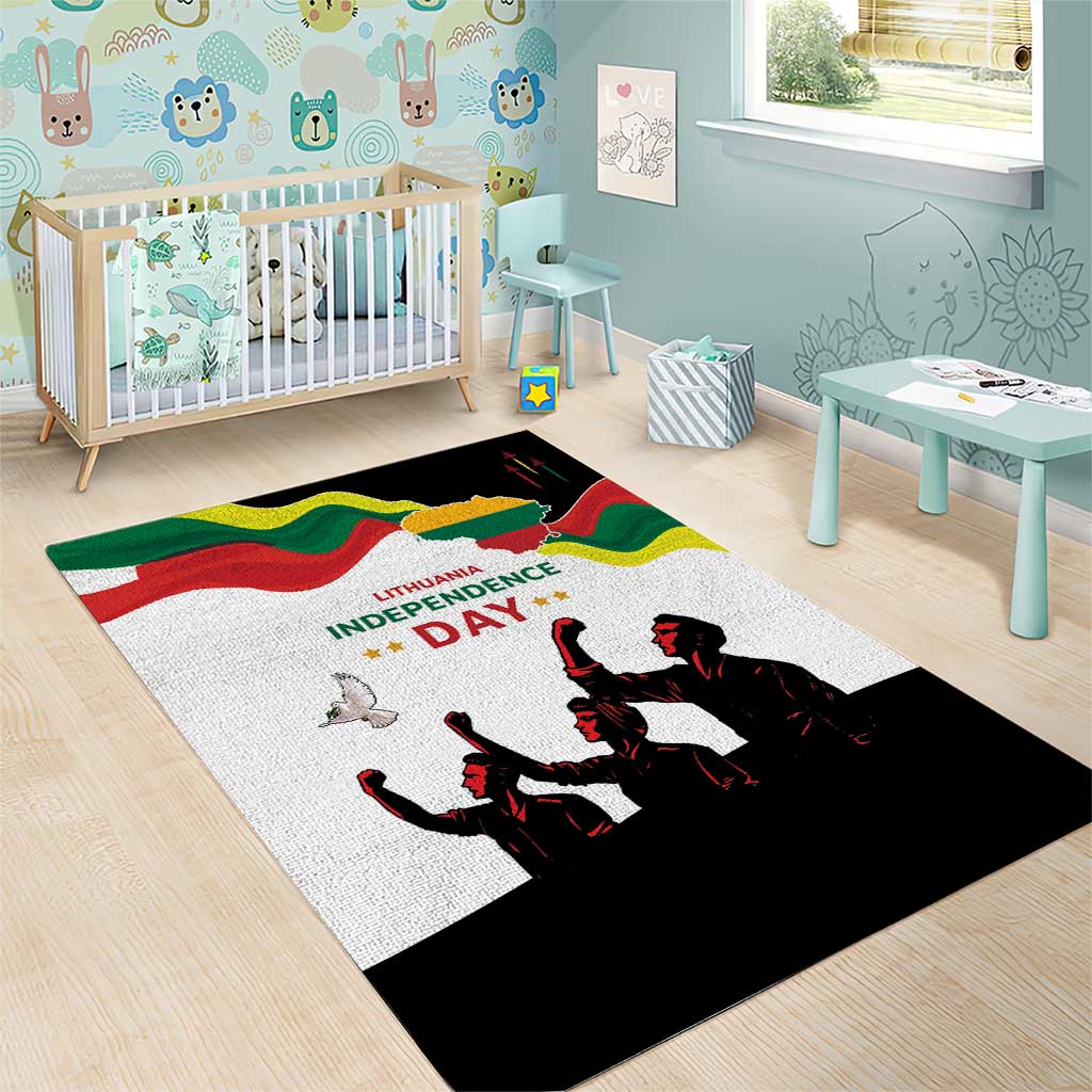 Lithuania Independence Day Area Rug 16th February