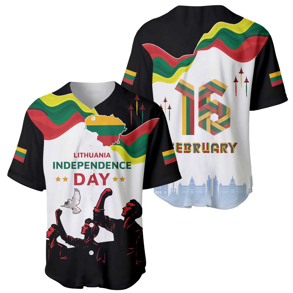 Lithuania Independence Day Baseball Jersey 16th February
