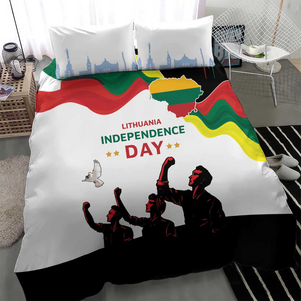 Lithuania Independence Day Bedding Set 16th February