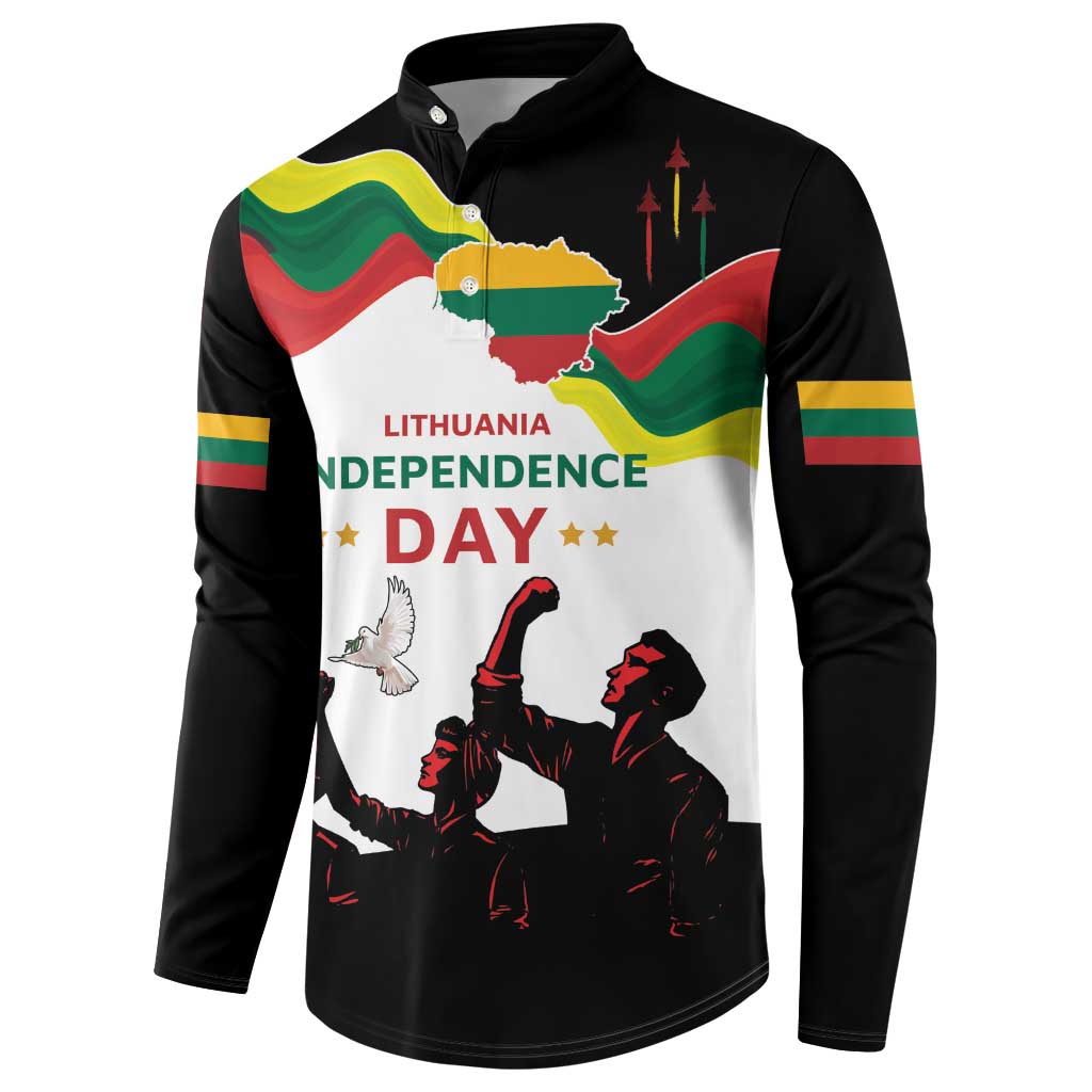 Lithuania Independence Day Button Sweatshirt 16th February