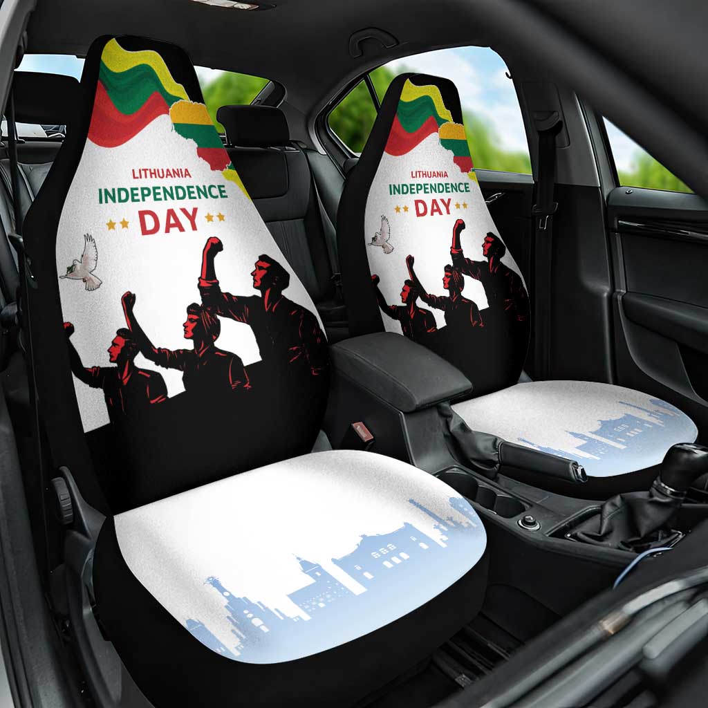 Lithuania Independence Day Car Seat Cover 16th February